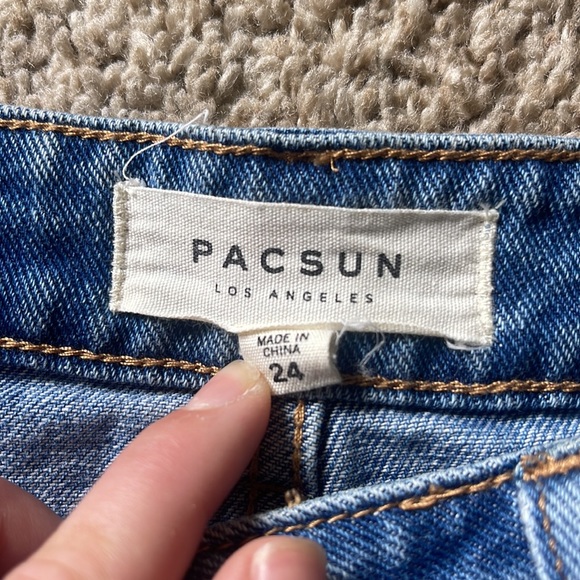 PacSun Ripped Jean Skirt - Picture 4 of 6